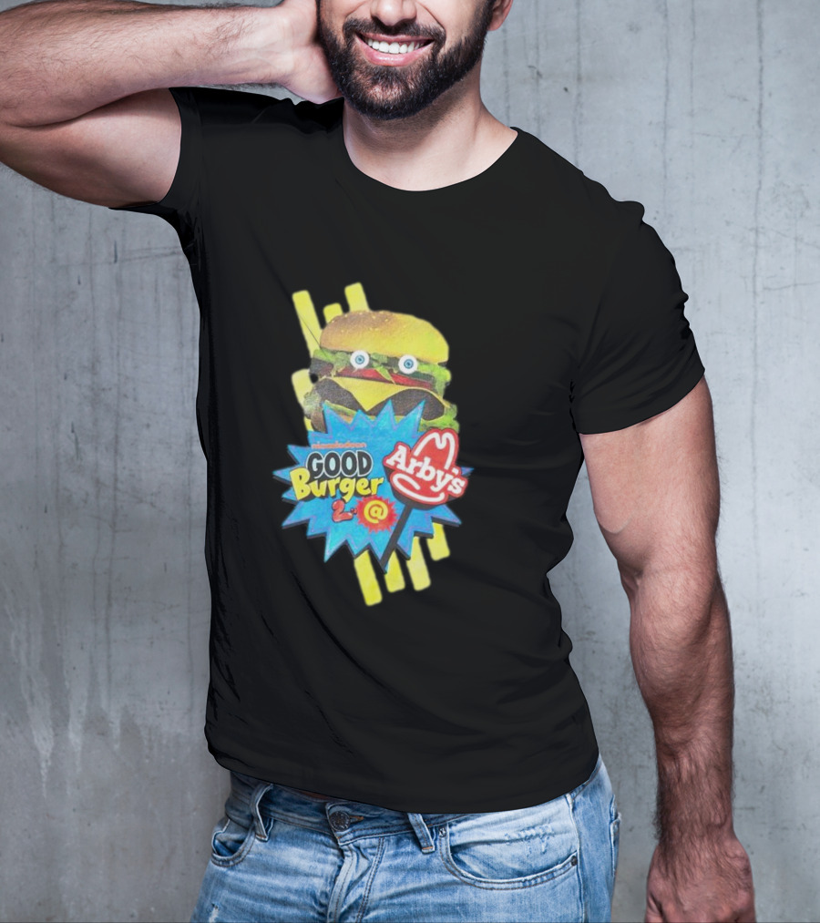 Nickelodeon Good Burger 2 Arby’s Crossover Promo Burger Character T-Shirt