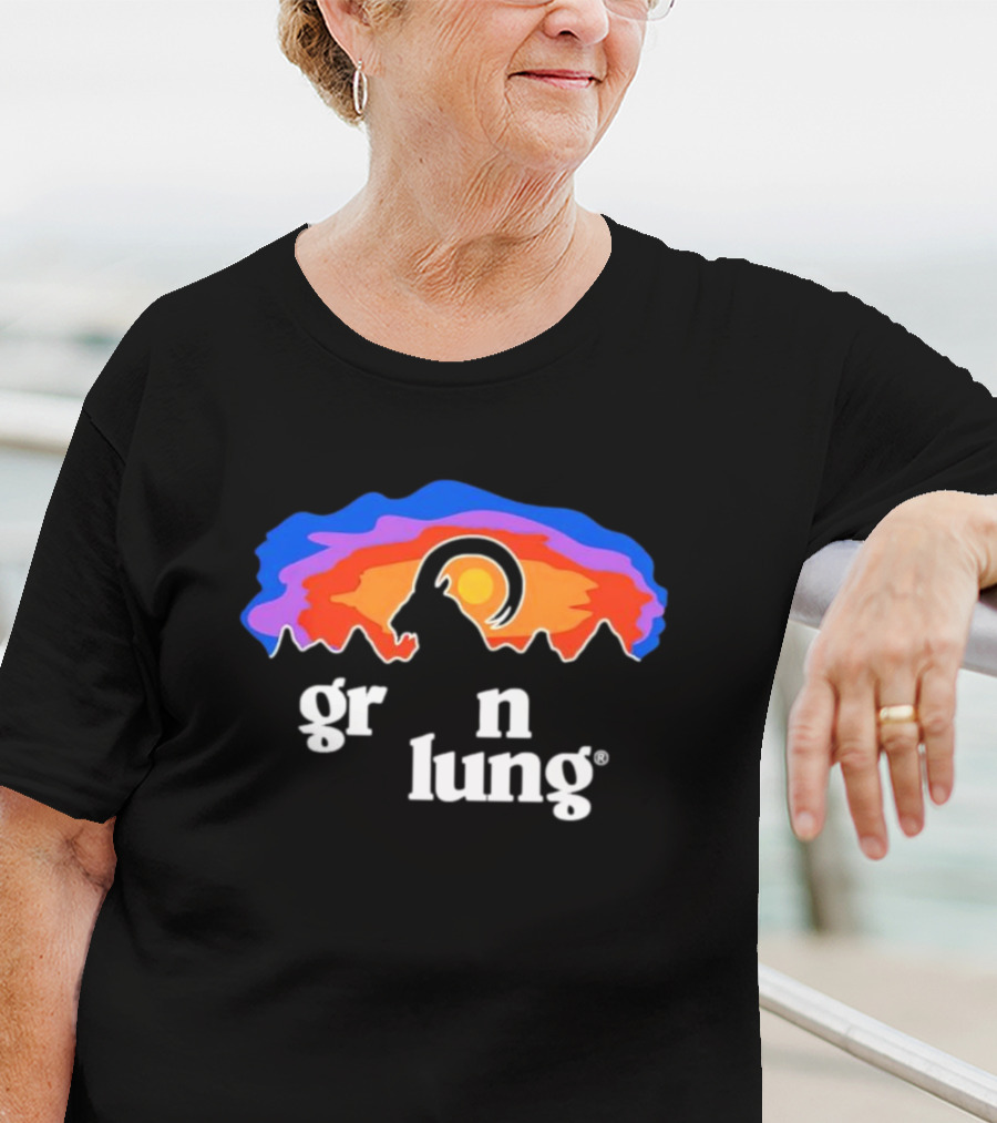 Goatagonia Gr N Lung Sunset Mountain Goat T-Shirt