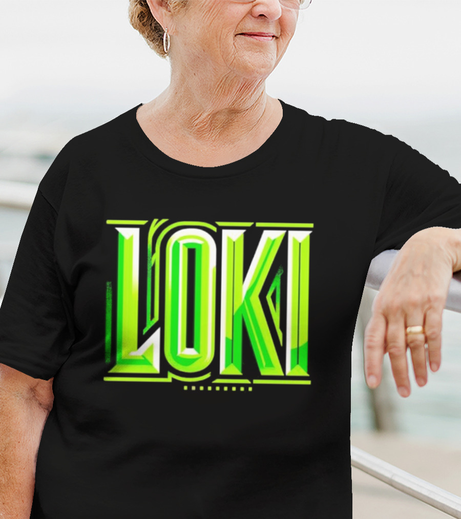 Loki Marvel Series Green Gradient T-Shirt