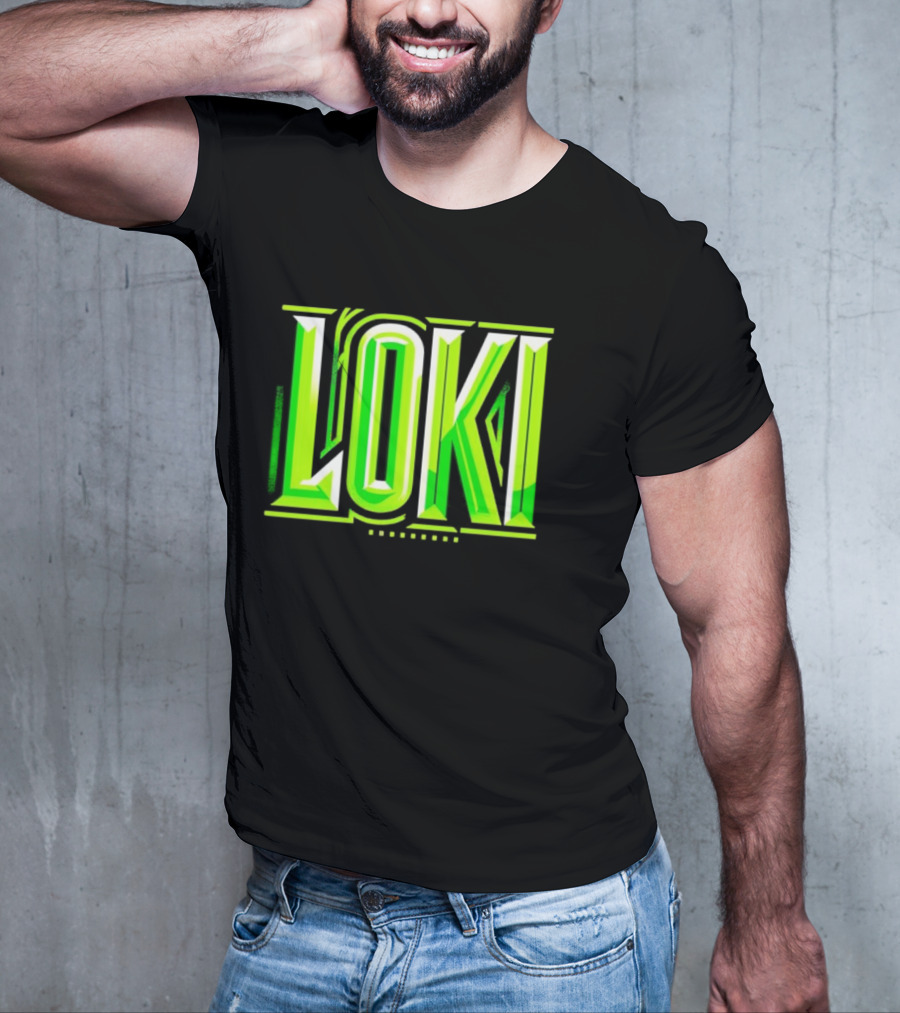 Loki Marvel Series Green Gradient T-Shirt
