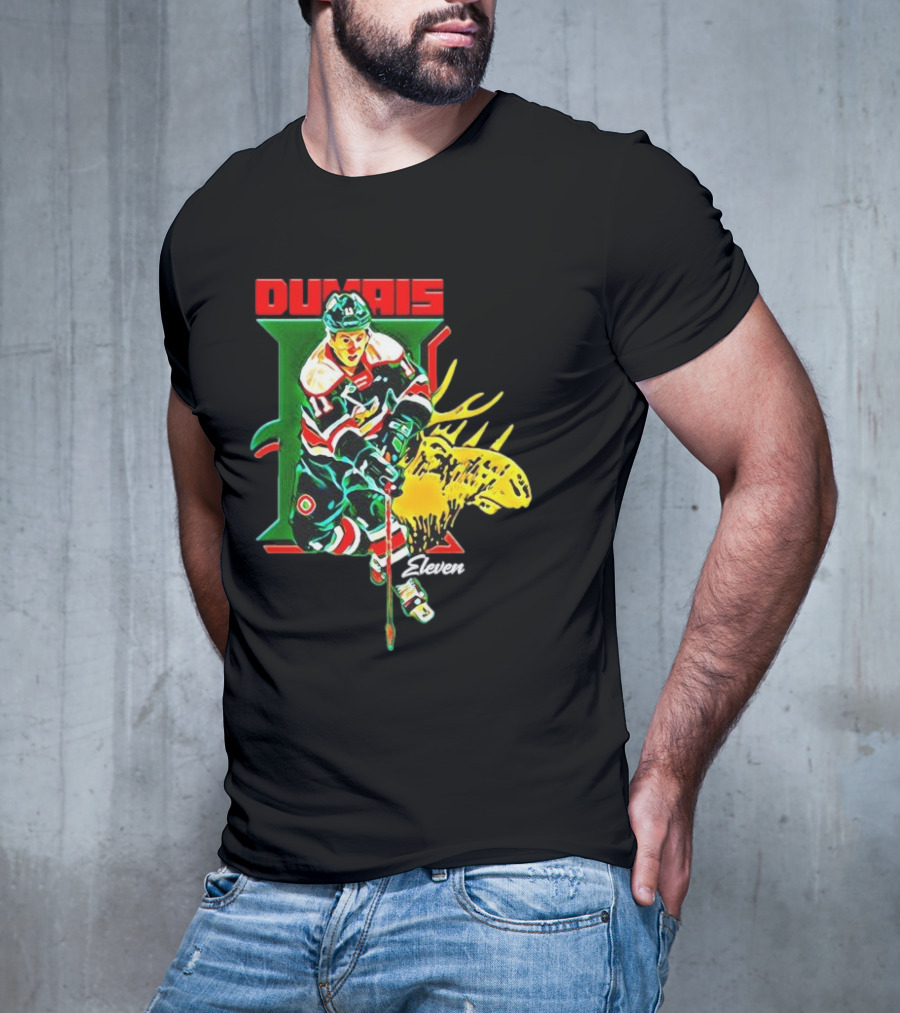 Dumais Eleven Halifax Mooseheads Hockey Player Image T-Shirt