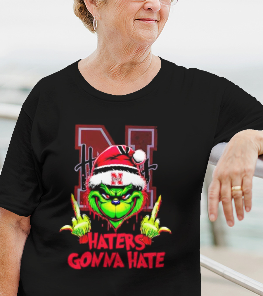 Nebraska Cornhuskers Grinch Haters Gonna Hate T-Shirt
