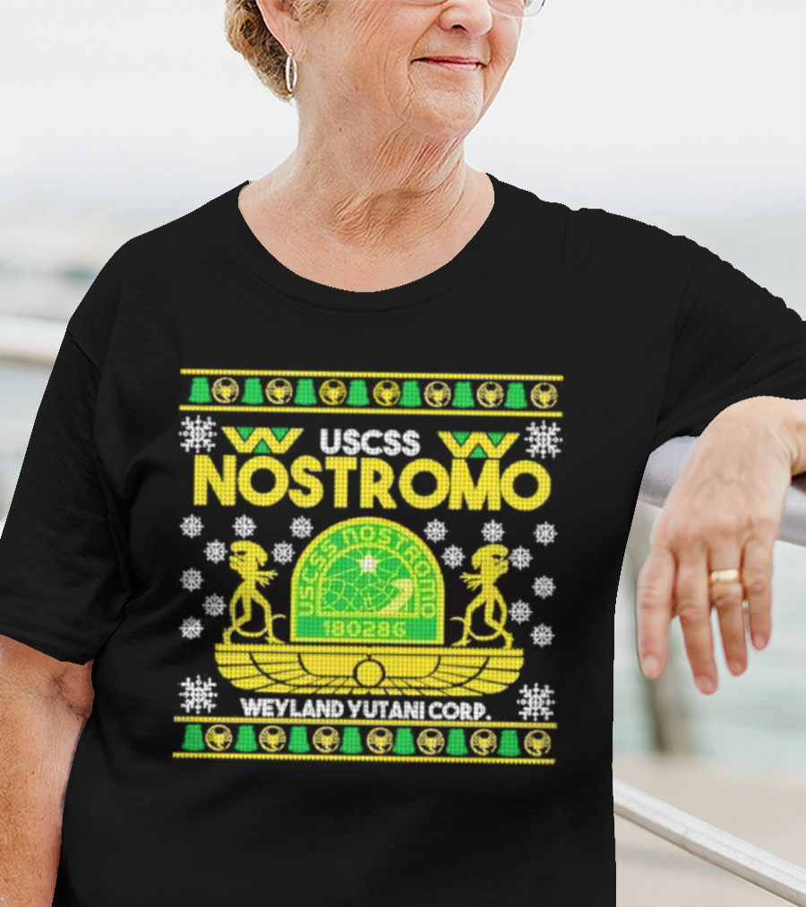 USCSS Nostromo Weyland Yutani Corp Snowflake Alien T-Shirt