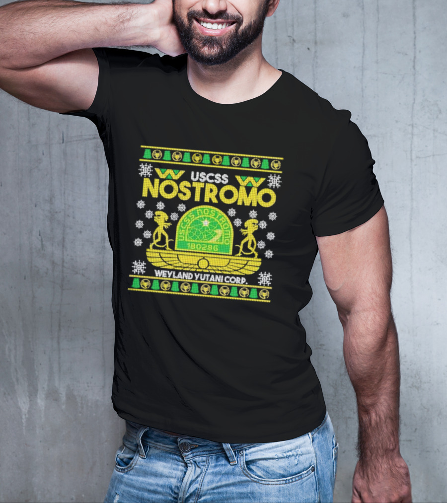 USCSS Nostromo Weyland Yutani Corp Snowflake Alien T-Shirt