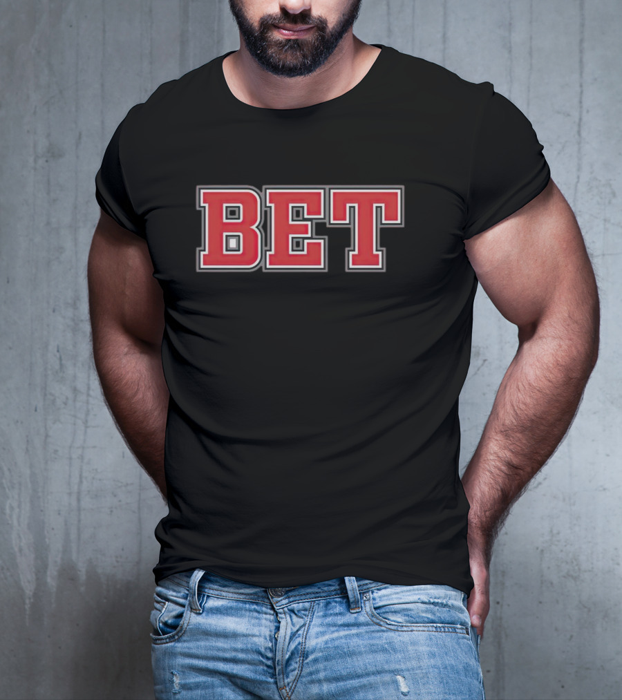 Ohio BET Font Red Letters T-Shirt