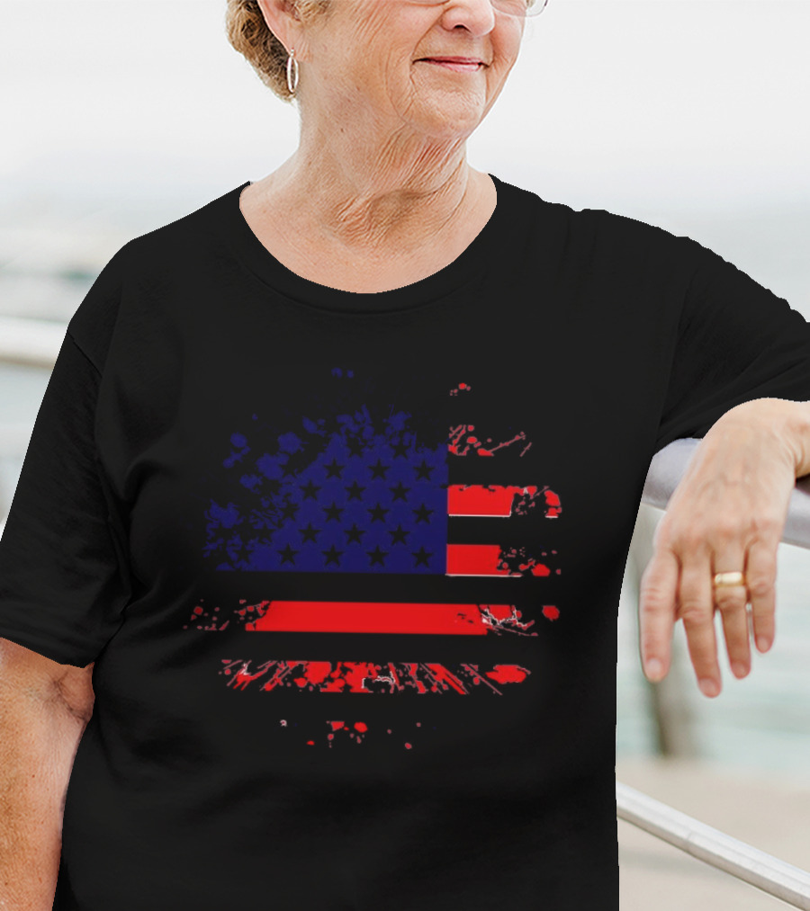 American Flag Grunge T-Shirt