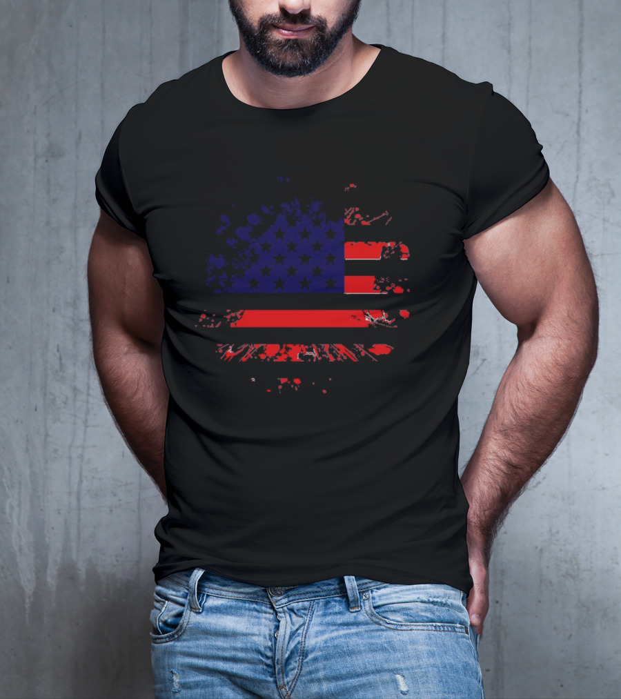 American Flag Grunge T-Shirt