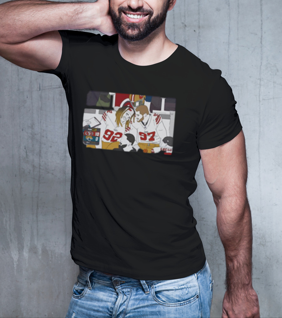 San Francisco 49ers Bromance Young And Bosa Football Friends T-Shirt