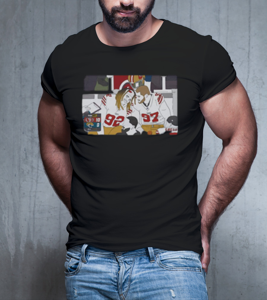 San Francisco 49ers Bromance Young And Bosa Football Friends T-Shirt