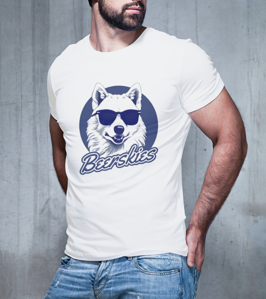Beerskies Dog With Sunglasses T-Shirt