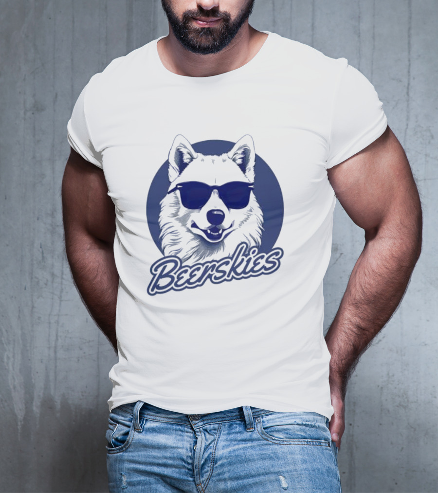 Beerskies Dog With Sunglasses T-Shirt