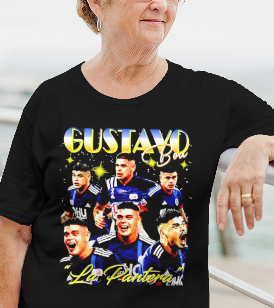 Gustavo Bou La Pantera New England Revolution Star T-Shirt