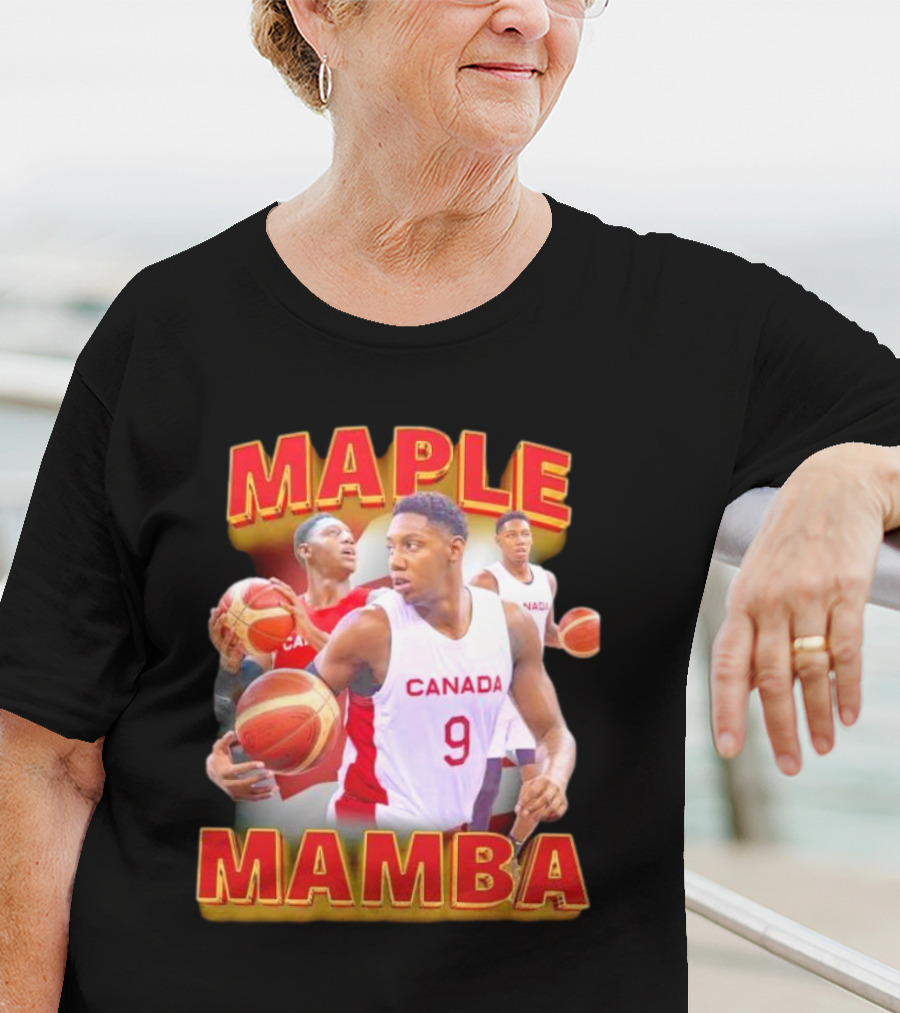 Maple Mamba Canada Basketball Player Number 9 T-Shirt
