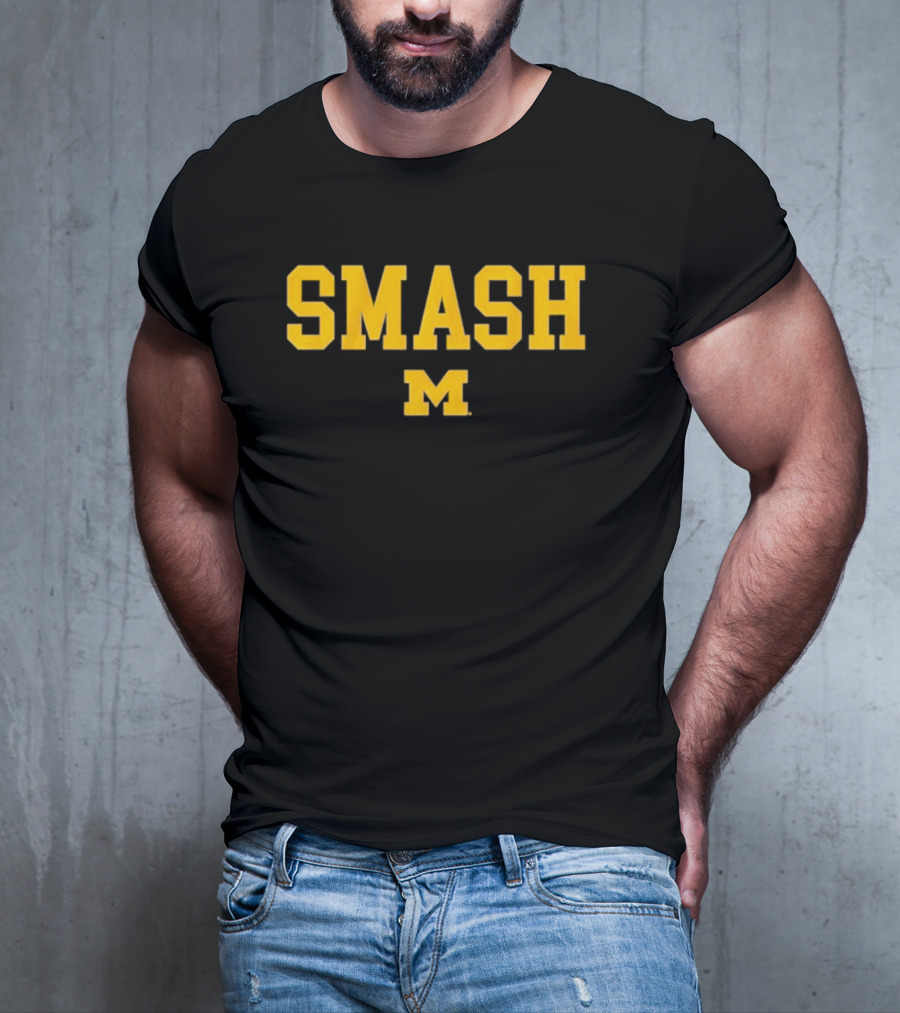 SMASH M Michigan Football T-Shirt