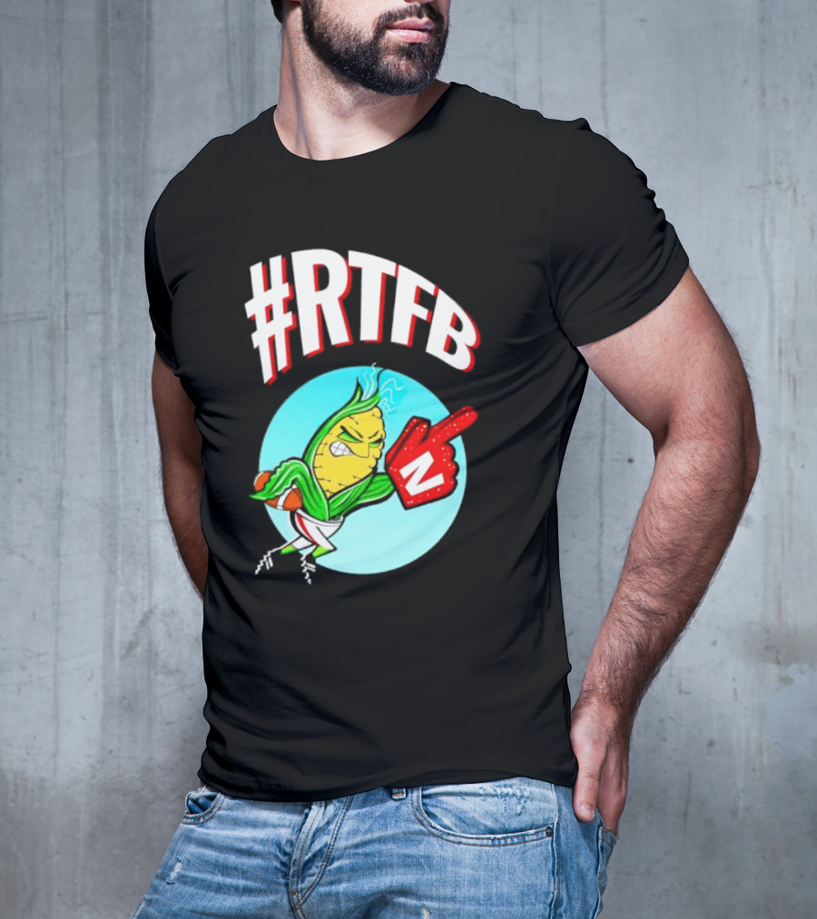 RTFB Nebraska Cobby Corn Football T-Shirt