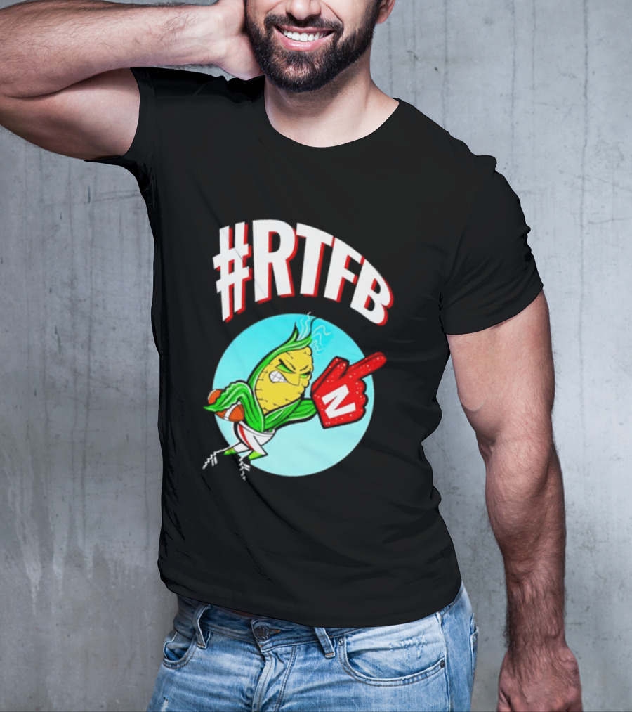 RTFB Nebraska Cobby Corn Football T-Shirt