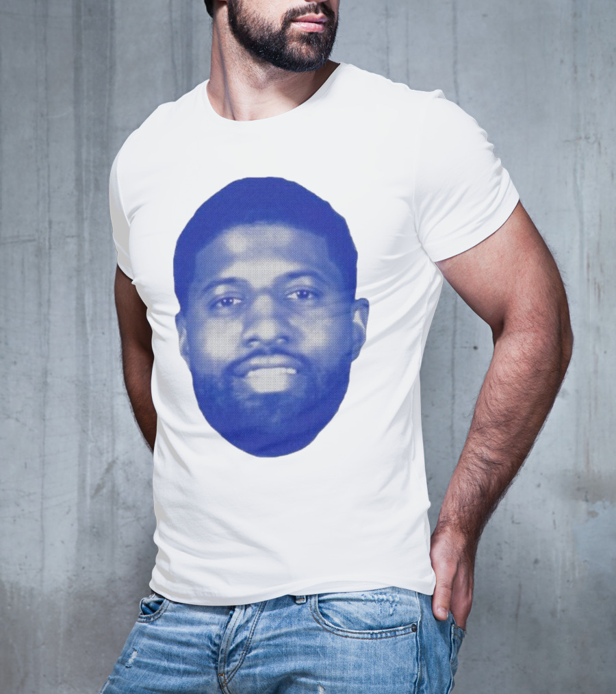 Paul George Blue Halftone Face T-Shirt