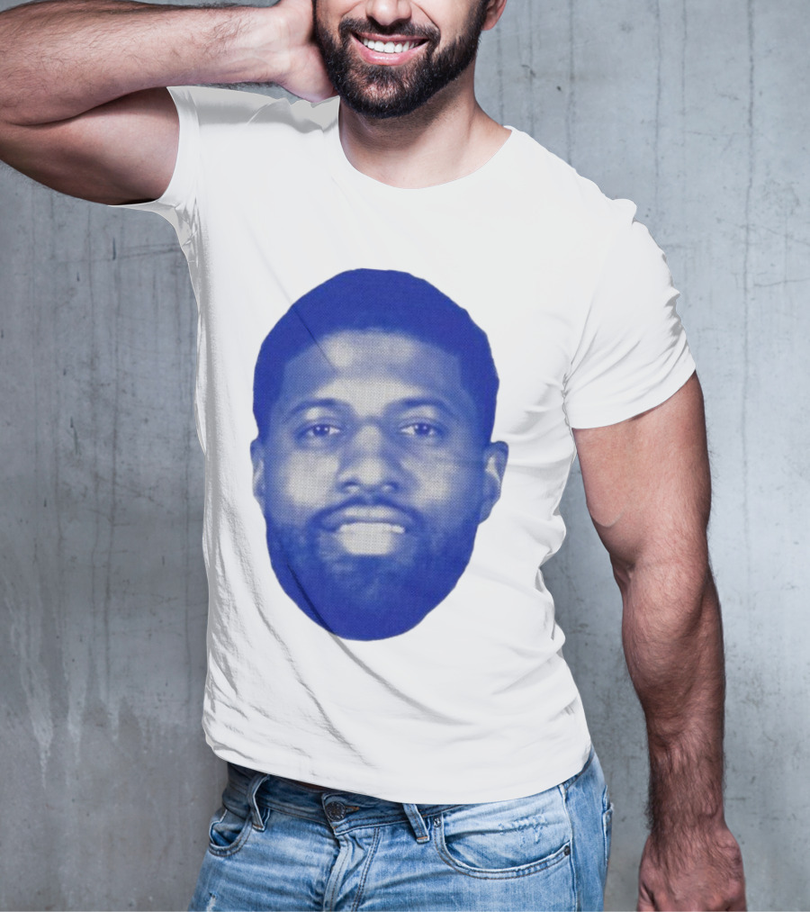 Paul George Blue Halftone Face T-Shirt