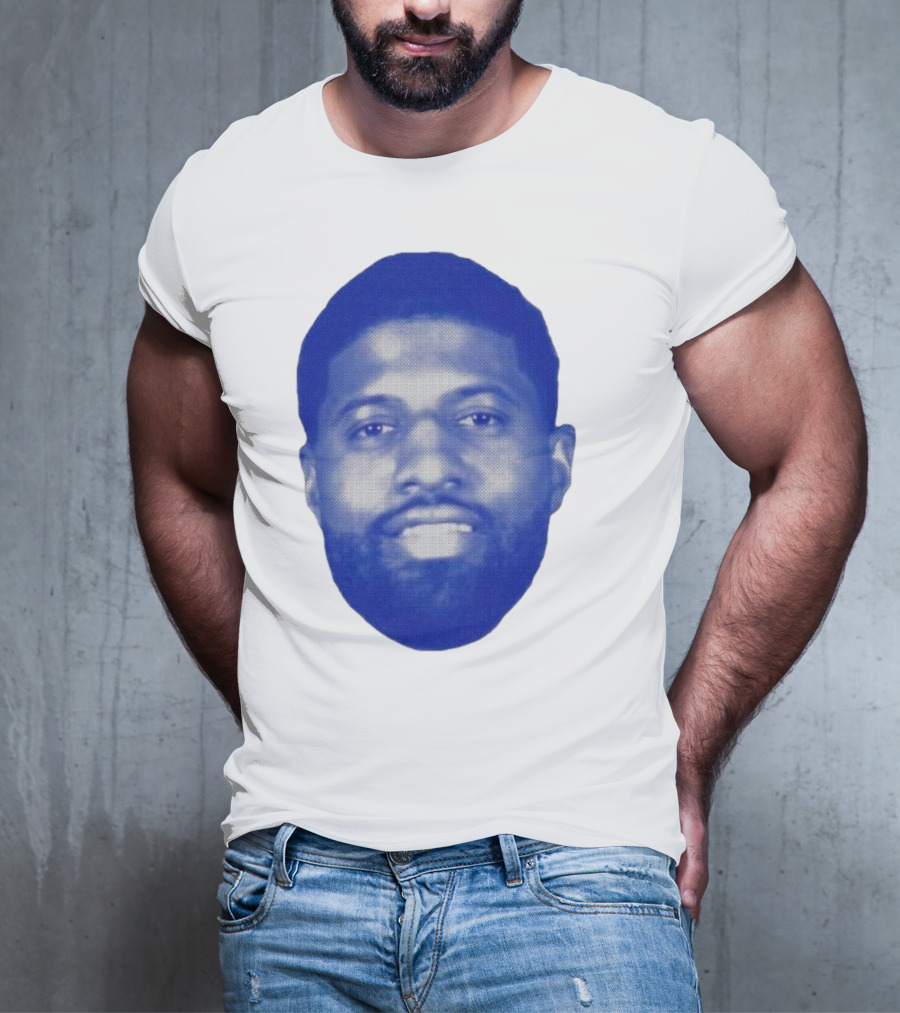 Paul George Blue Halftone Face T-Shirt