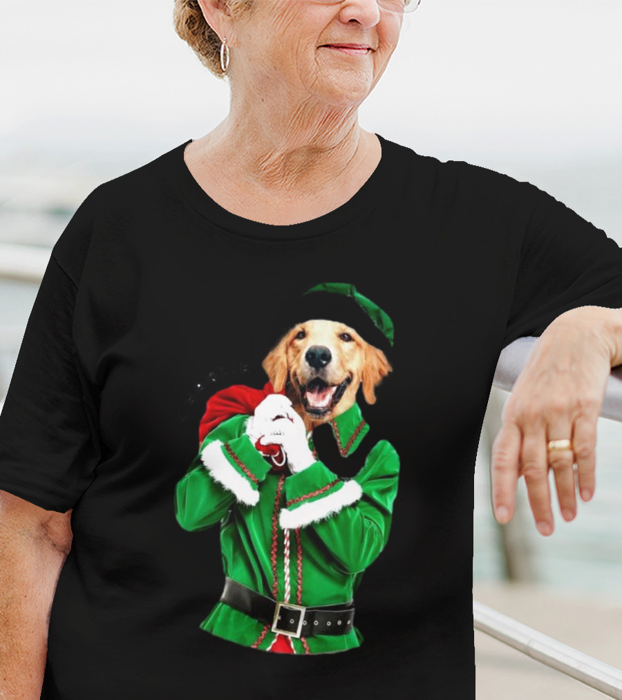Charlie Personalized Santa Dog Christmas T-Shirt