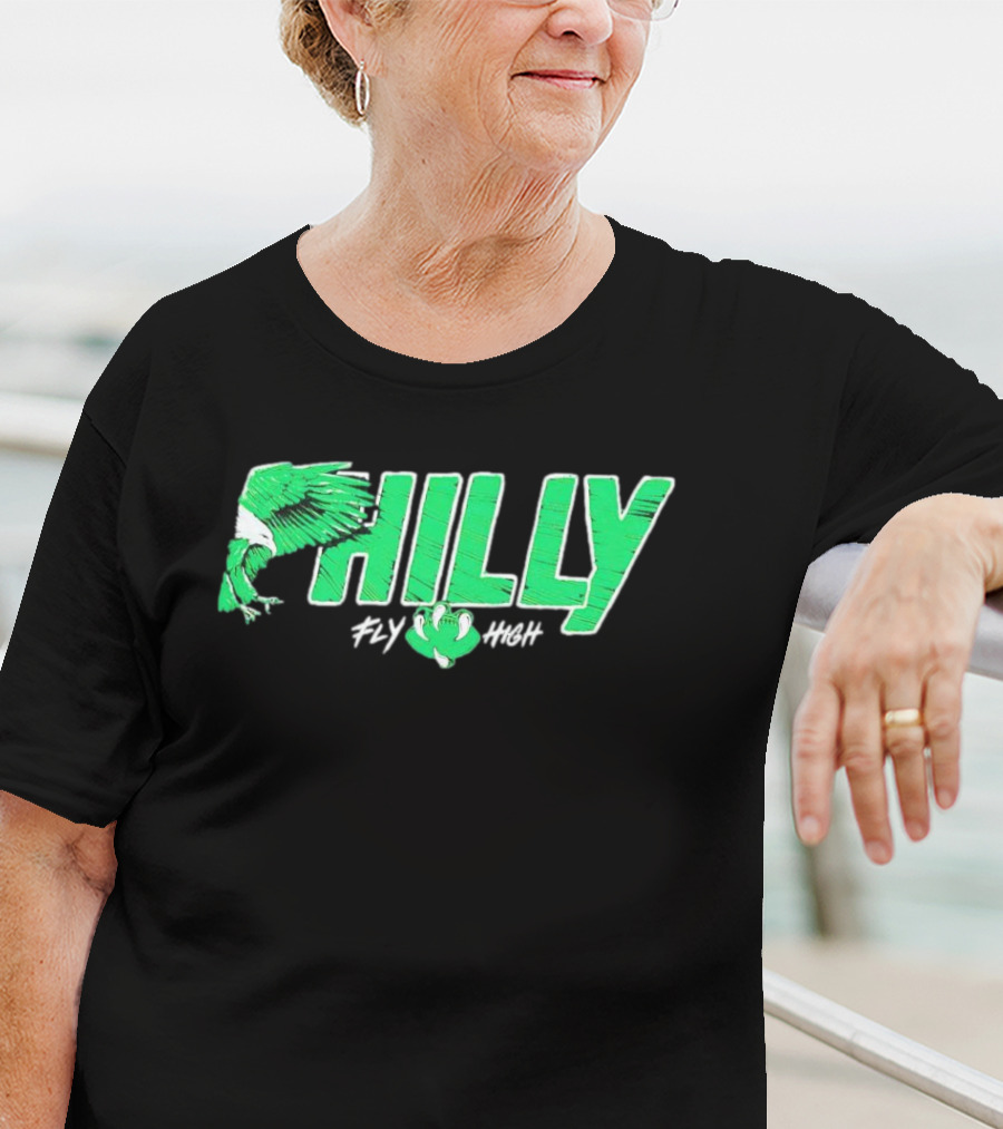 Philadelphia Eagles Philly Fly High Football T-Shirt