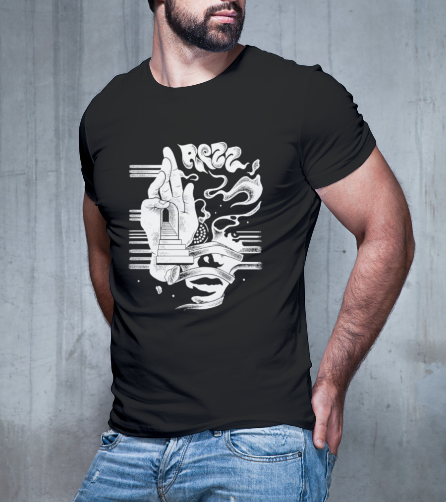 Rezz Perception Hand Staircase And Psychedelic Elements T-Shirt