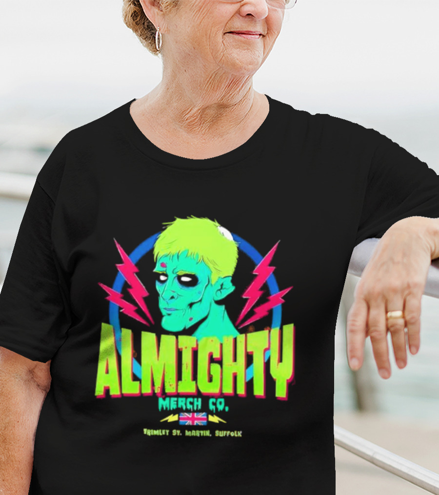 Almighty Merch Co. Frankenstein Illustration Trimley St. Martin Suffolk T-Shirt