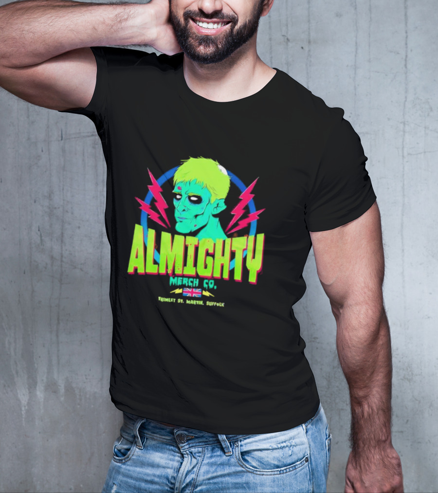 Almighty Merch Co. Frankenstein Illustration Trimley St. Martin Suffolk T-Shirt