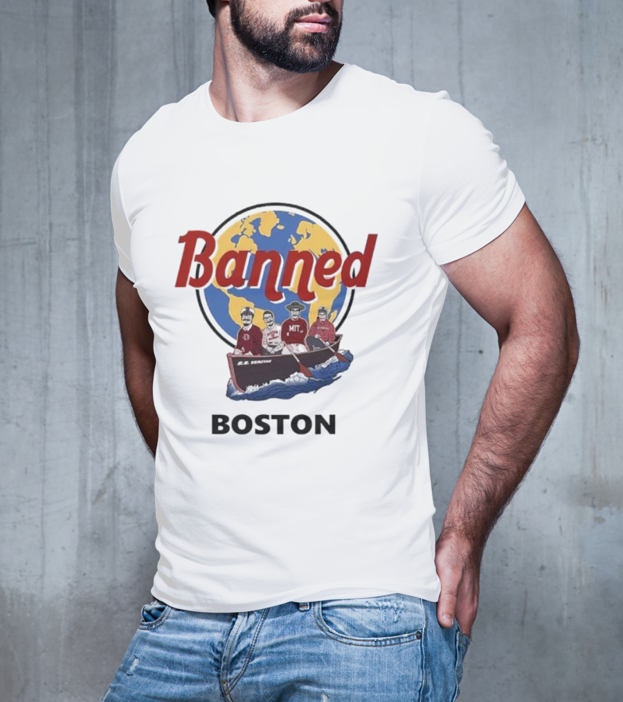 Banned Boston World Traveler Silhouette Adventure T-Shirt