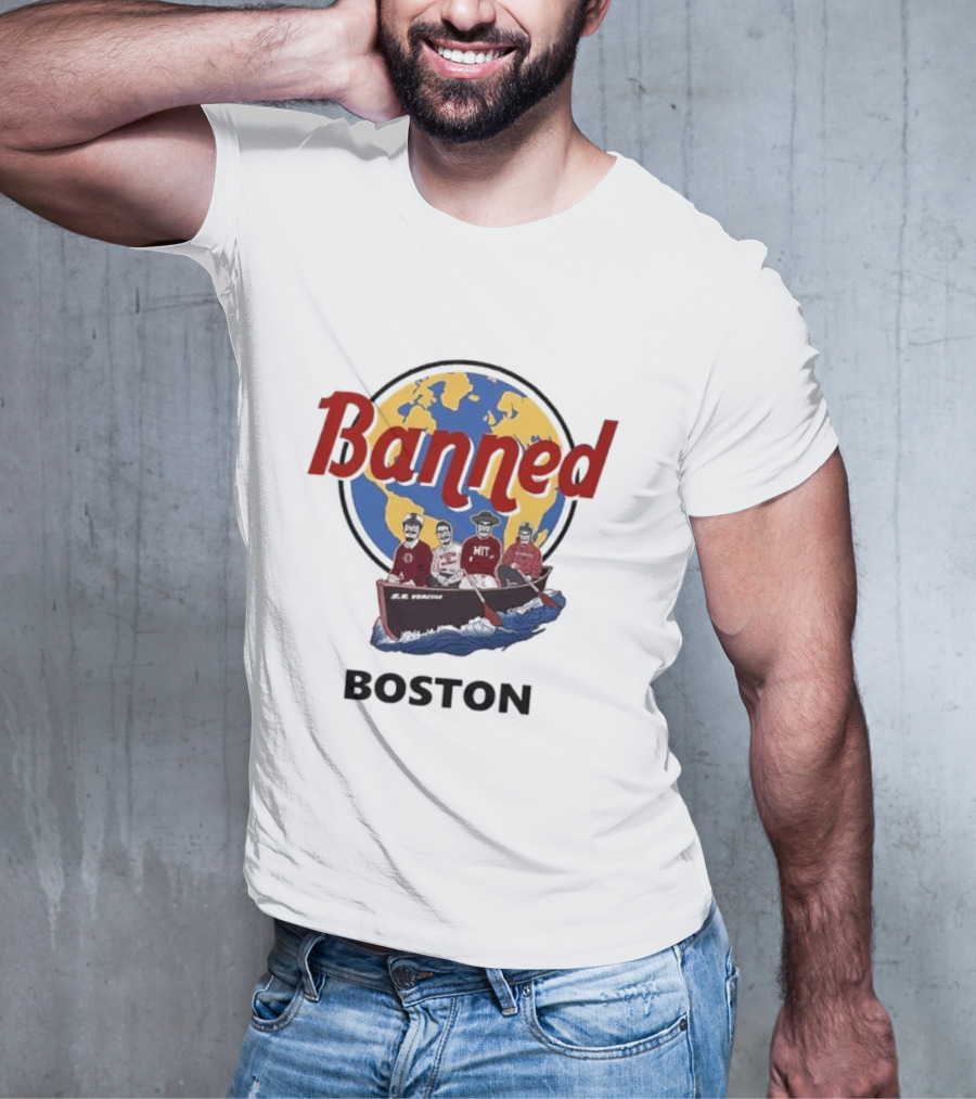 Banned Boston World Traveler Silhouette Adventure T-Shirt