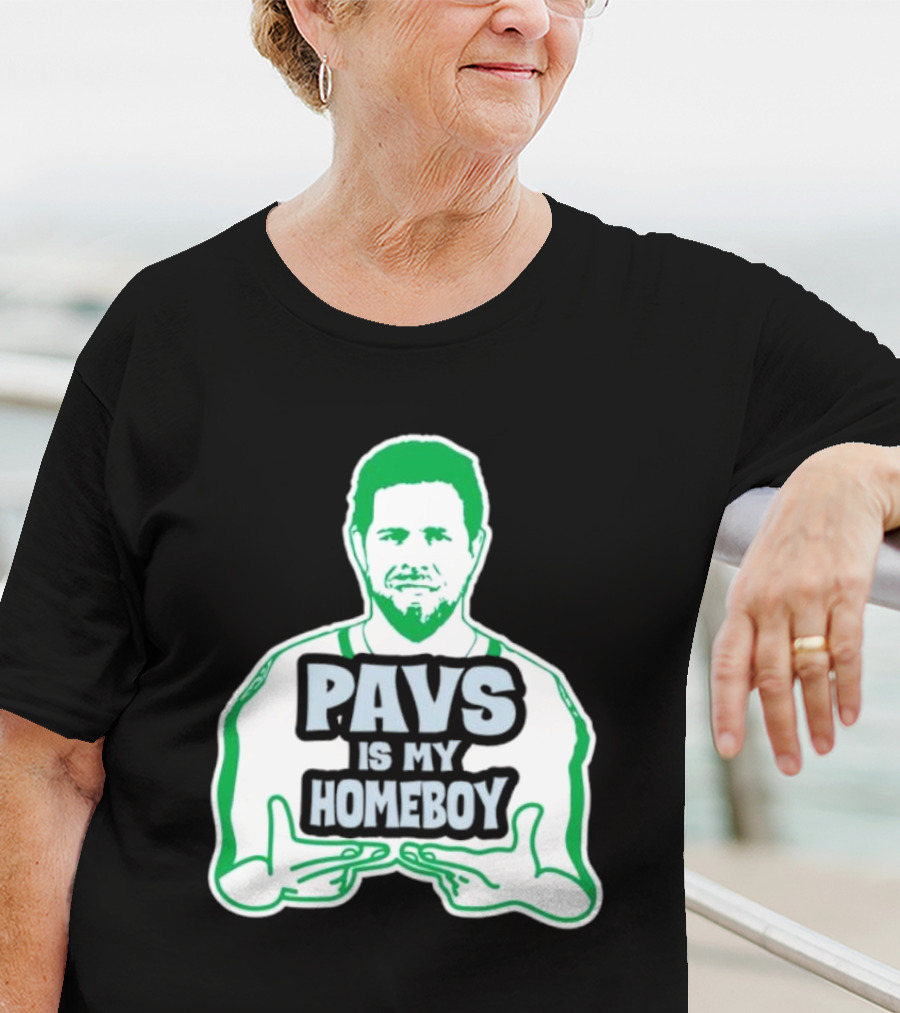 Dallas Stars Pavs Is My Homeboy Green And White T-Shirt