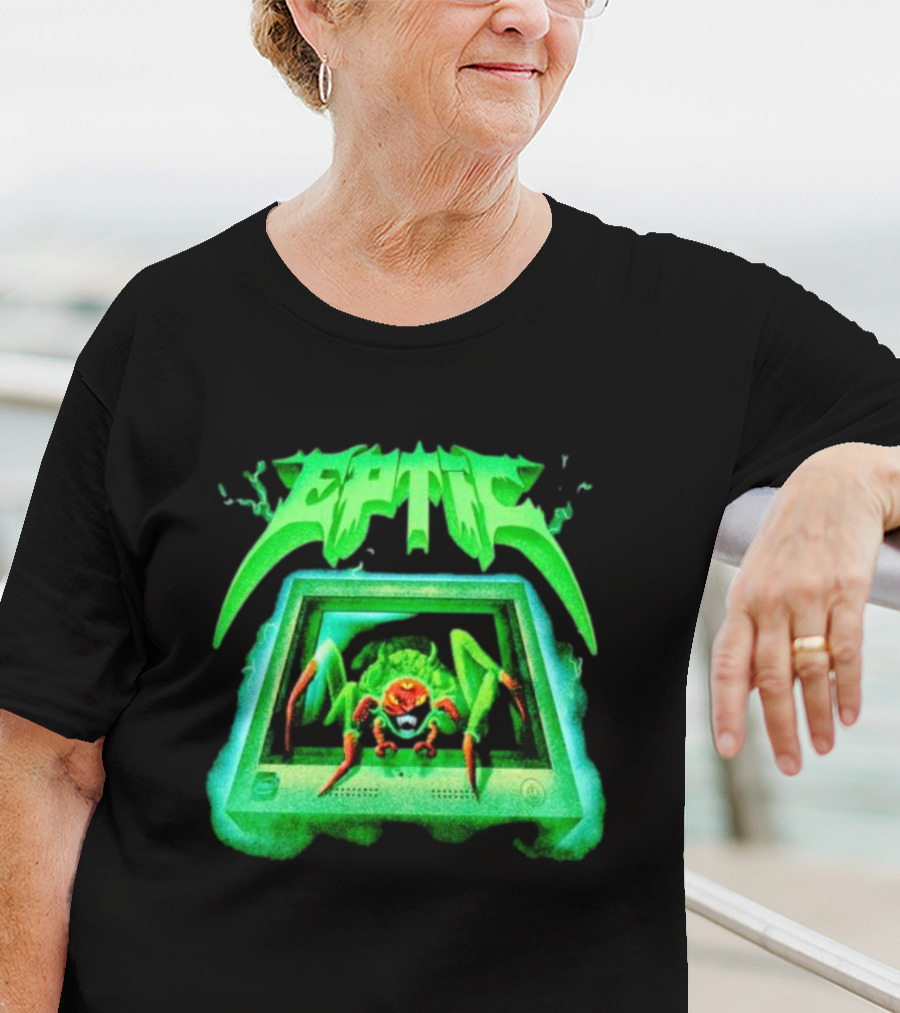 Eptic Interweb Vintage Spider On Screen T-Shirt