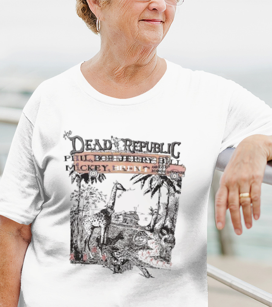 The Dead Republic Phil Bob Jerry Bill Mickey Brent Safari Scene T-Shirt