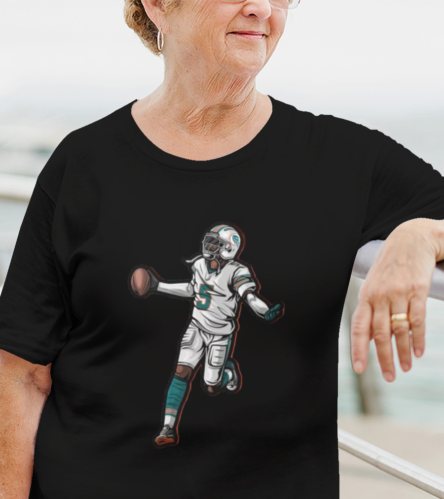 Miami Dolphins Jalen Football Player Number 5 T-Shirt