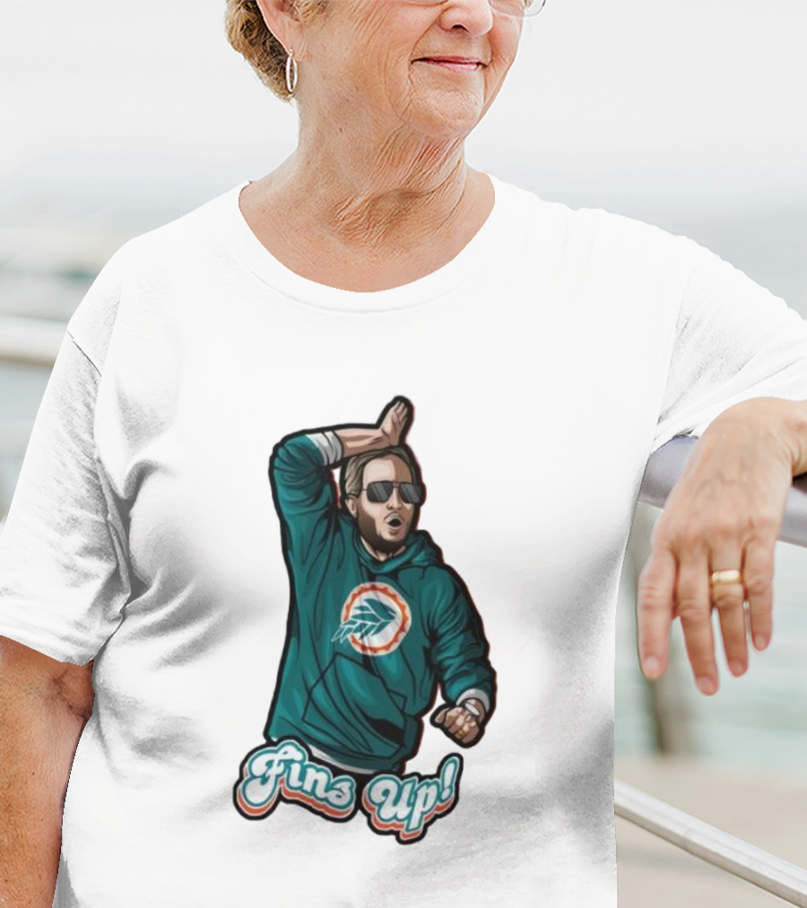 Mike McDaniel Fins Up Miami Dolphins Coach Motivation T-Shirt