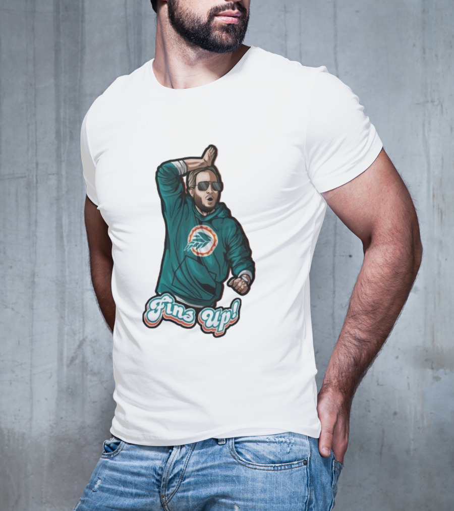 Mike McDaniel Fins Up Miami Dolphins Coach Motivation T-Shirt