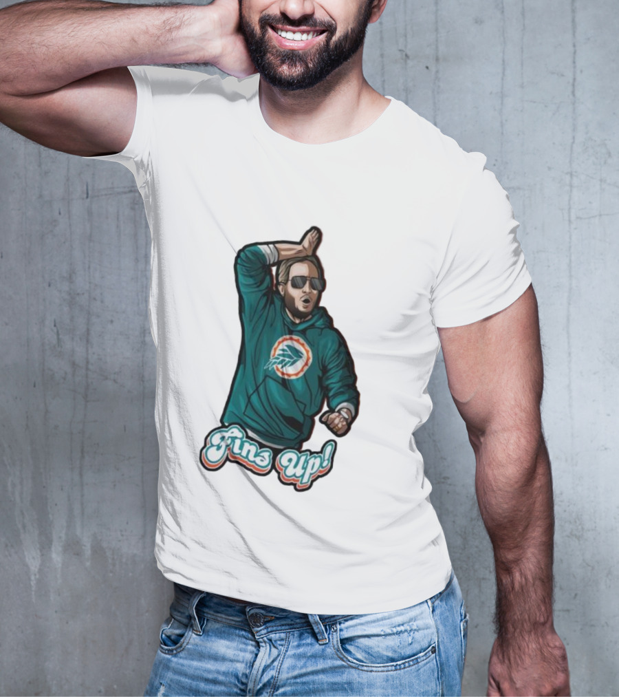 Mike McDaniel Fins Up Miami Dolphins Coach Motivation T-Shirt