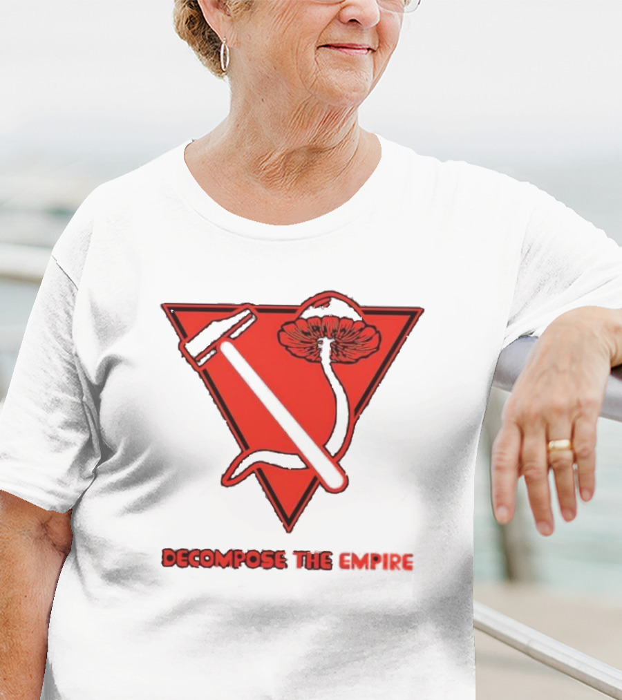 Decompose The Empire Mushroom Hammer Triangle T-Shirt