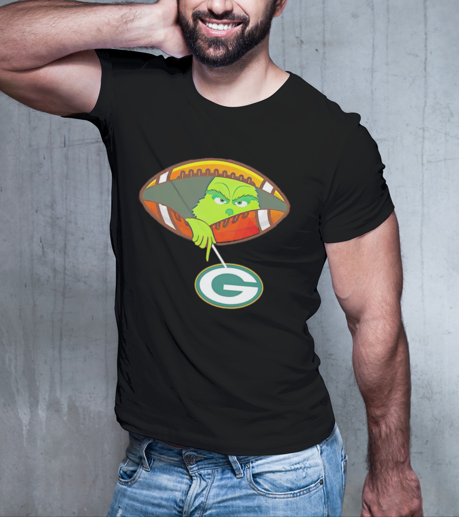 Grinch Ew Football Green Bay Packers Mockery T-Shirt
