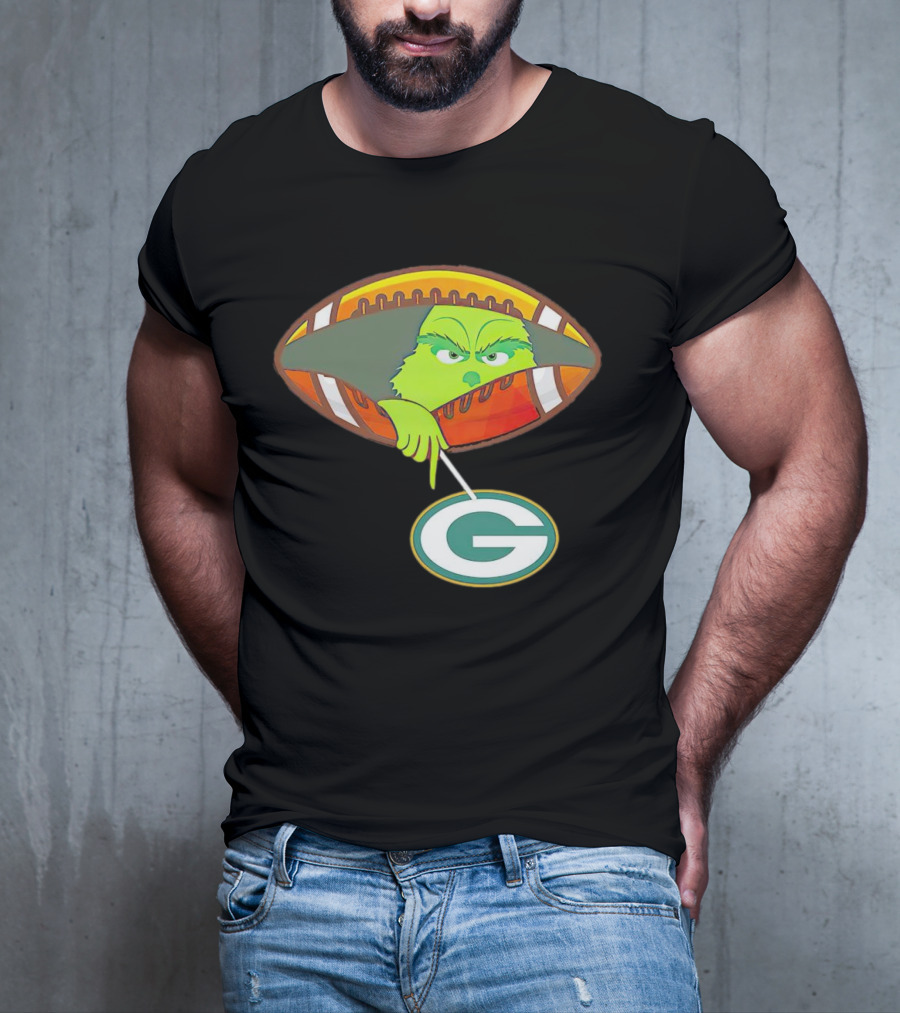Grinch Ew Football Green Bay Packers Mockery T-Shirt