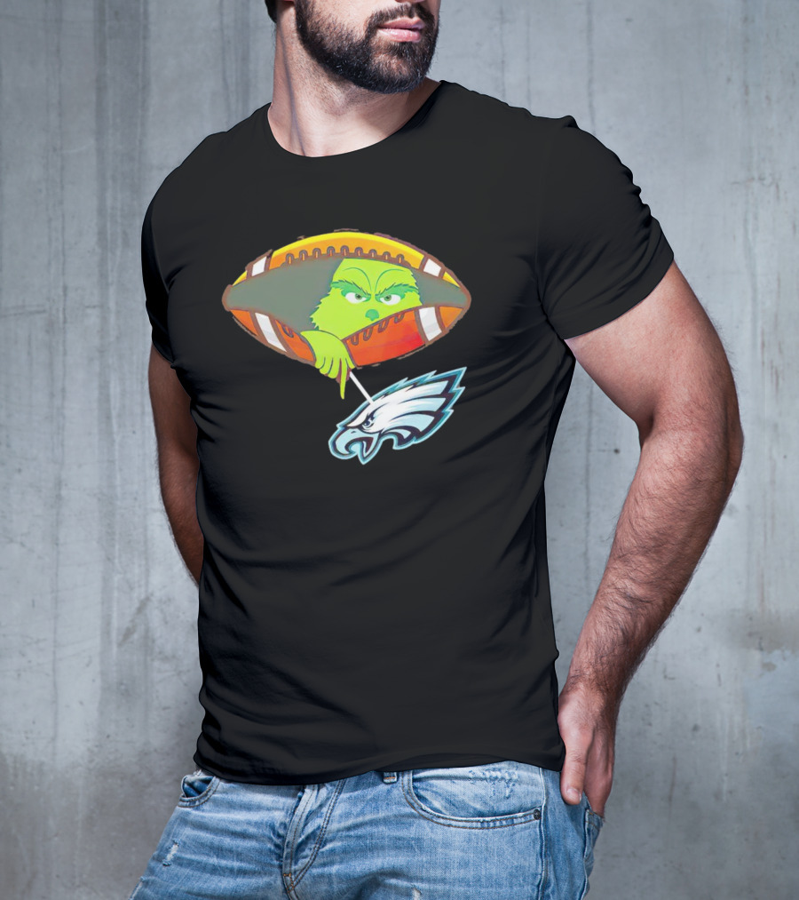 Grinch Ew Philadelphia Eagles Football T-Shirt