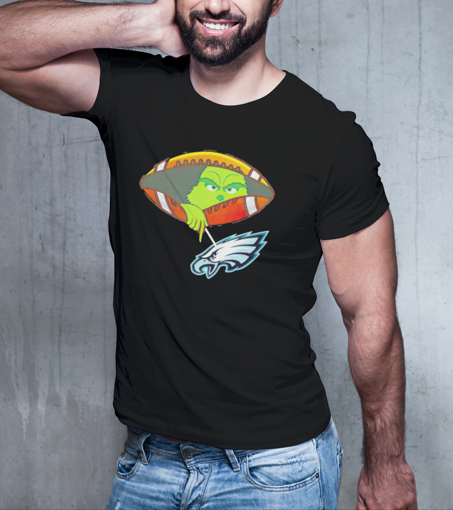 Grinch Ew Philadelphia Eagles Football T-Shirt