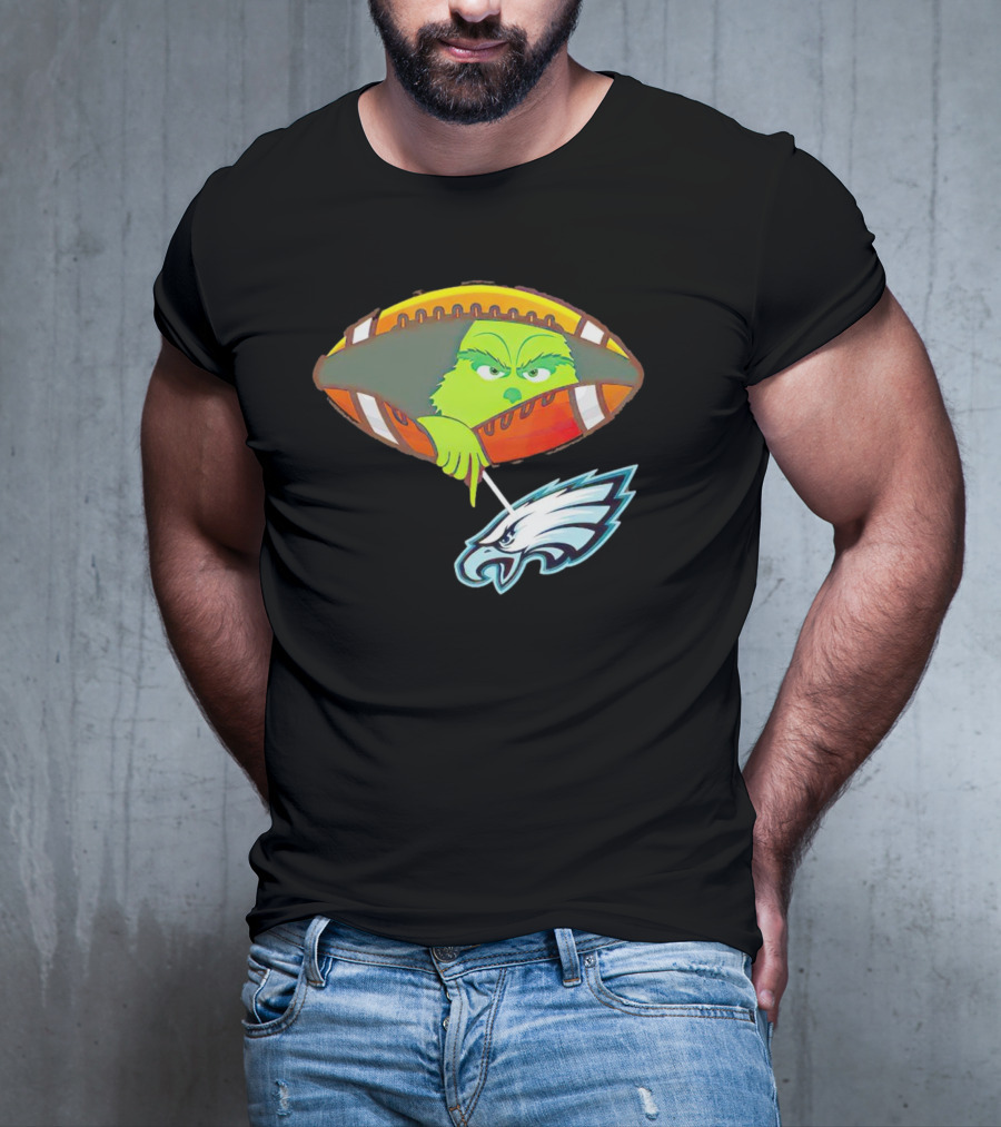 Grinch Ew Philadelphia Eagles Football T-Shirt
