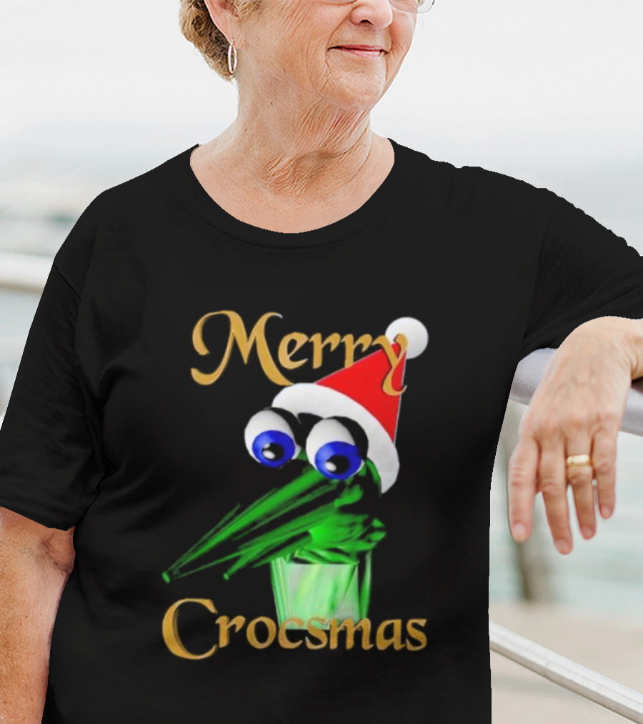 Merry Crocsmash Kekcroc Christmas Santa Hat T-Shirt