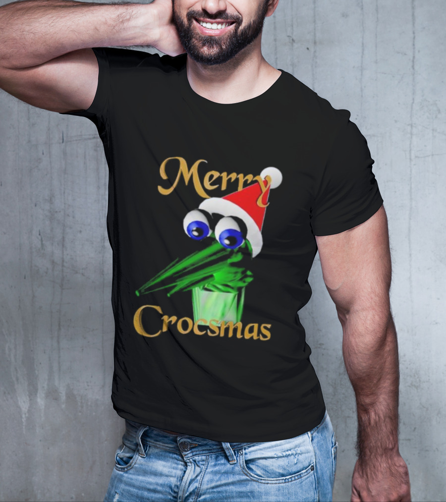 Merry Crocsmash Kekcroc Christmas Santa Hat T-Shirt