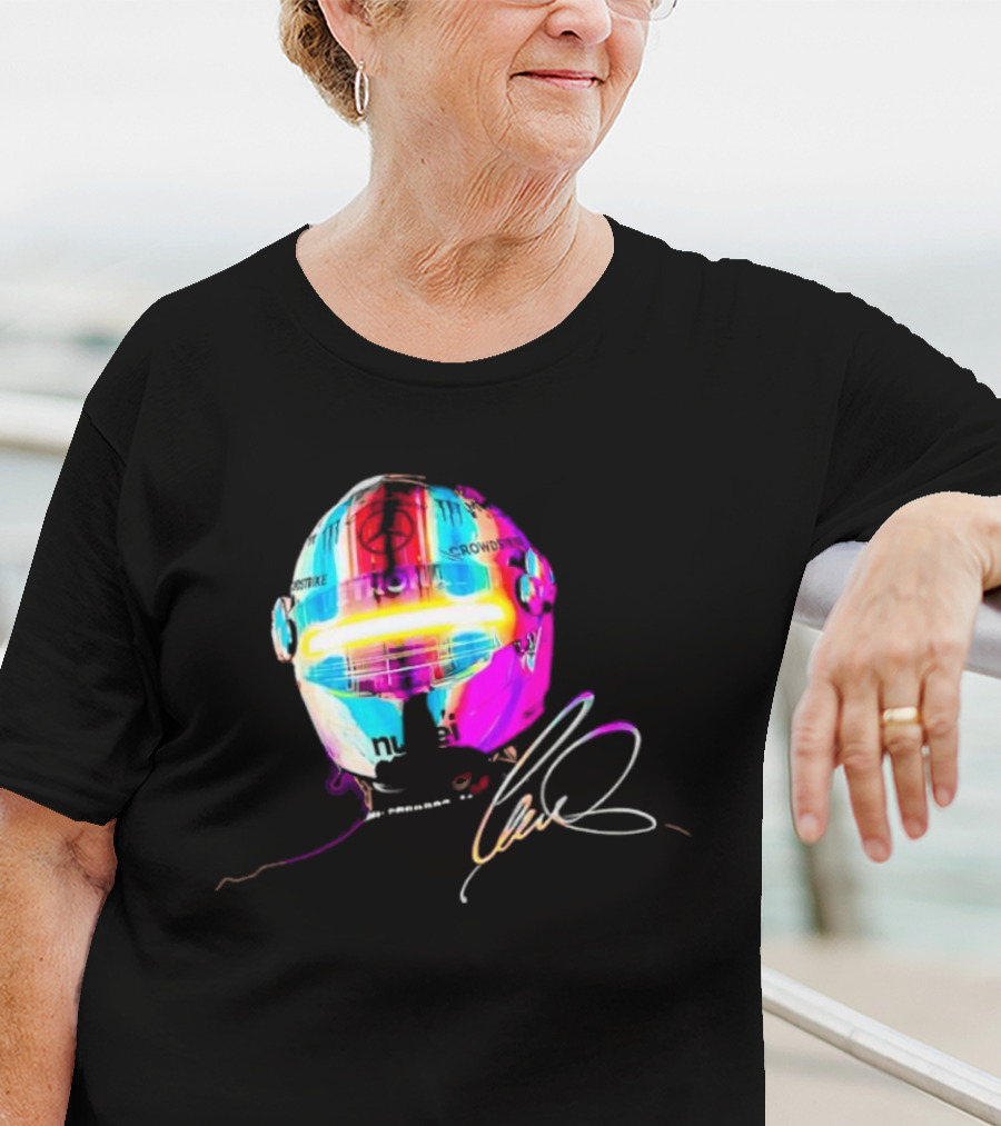 Lewis Hamilton Rainbow Signature Helmet T-Shirt