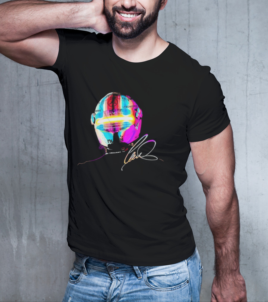 Lewis Hamilton Rainbow Signature Helmet T-Shirt
