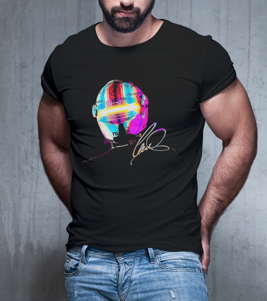 Lewis Hamilton Rainbow Signature Helmet T-Shirt