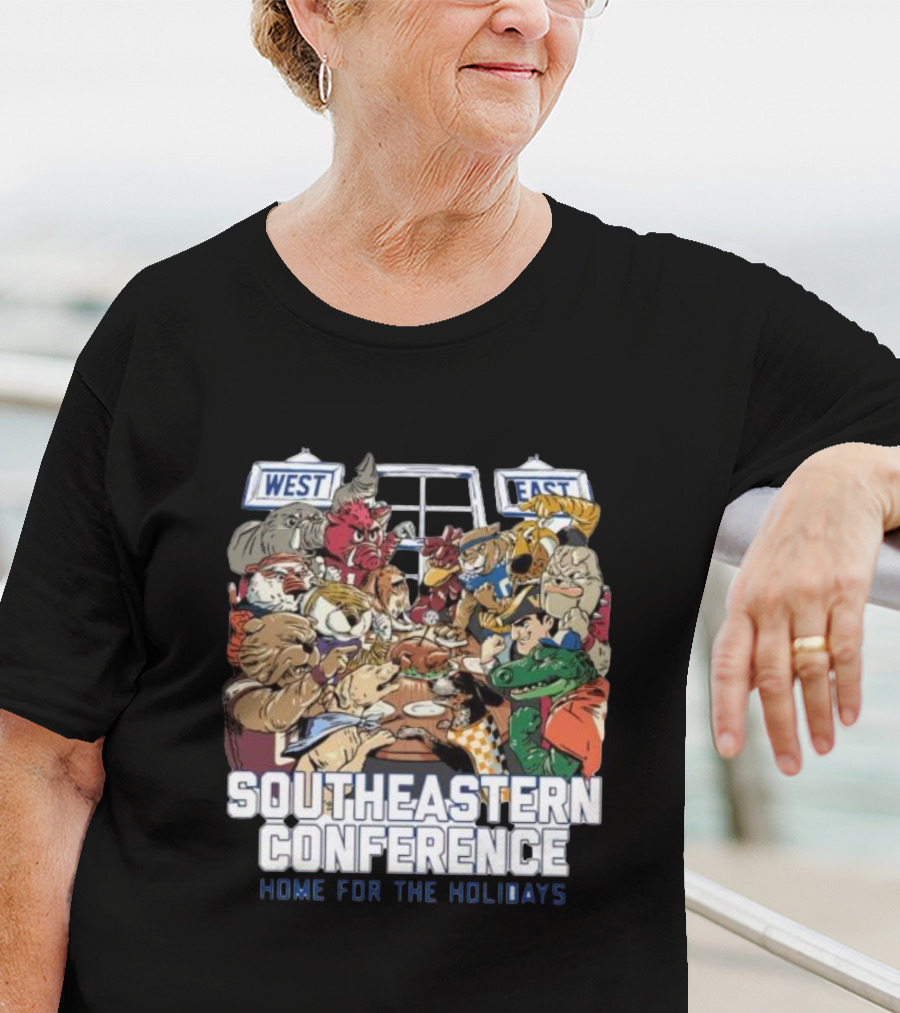 West East Southeastern Conference Home For The Holidays Gathering T-Shirt