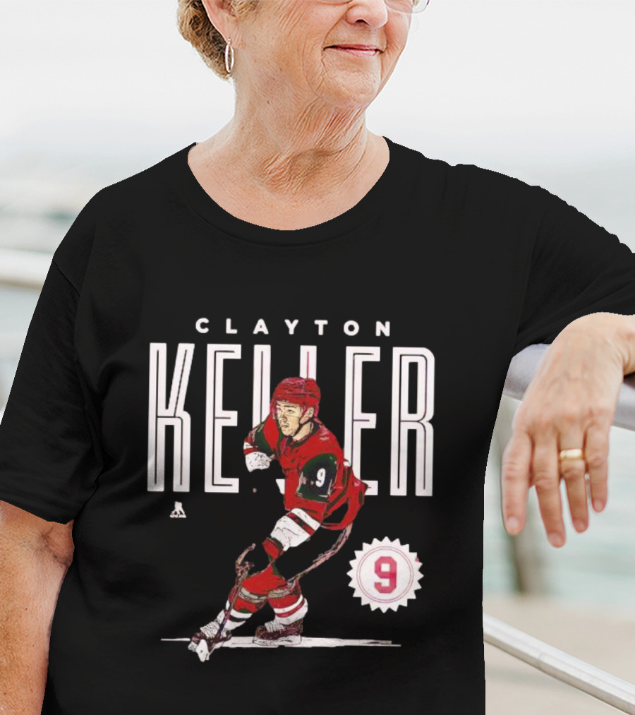 CLAYTON KELLER ARIZONA NUMBER 9 HOCKEY PLAYER T-Shirt